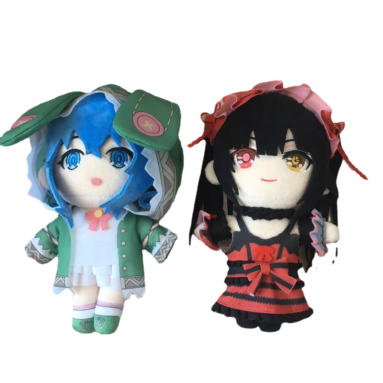 20cm Anime DATE a LIVE Plush Toys and Doll Tokisaki Kurumi Cosplay Japanese Cartoon Model Version Plush Doll