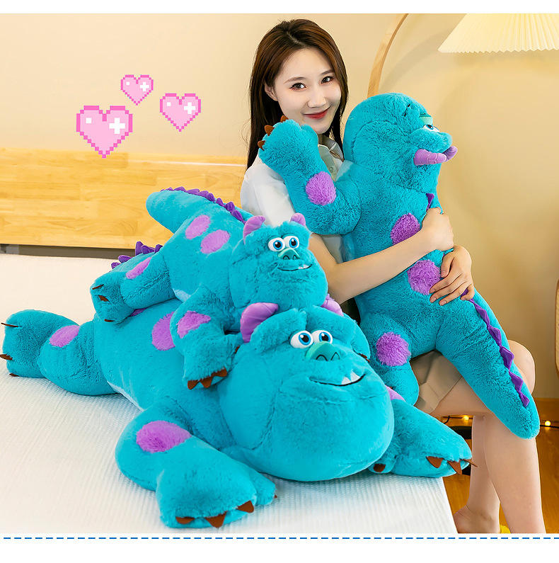 High Quality Monsters University Sullivan Blue Hairy Monster Doll Cute OEM Plush Toy Cotton Cloth Sleeping Pillow for Birthday