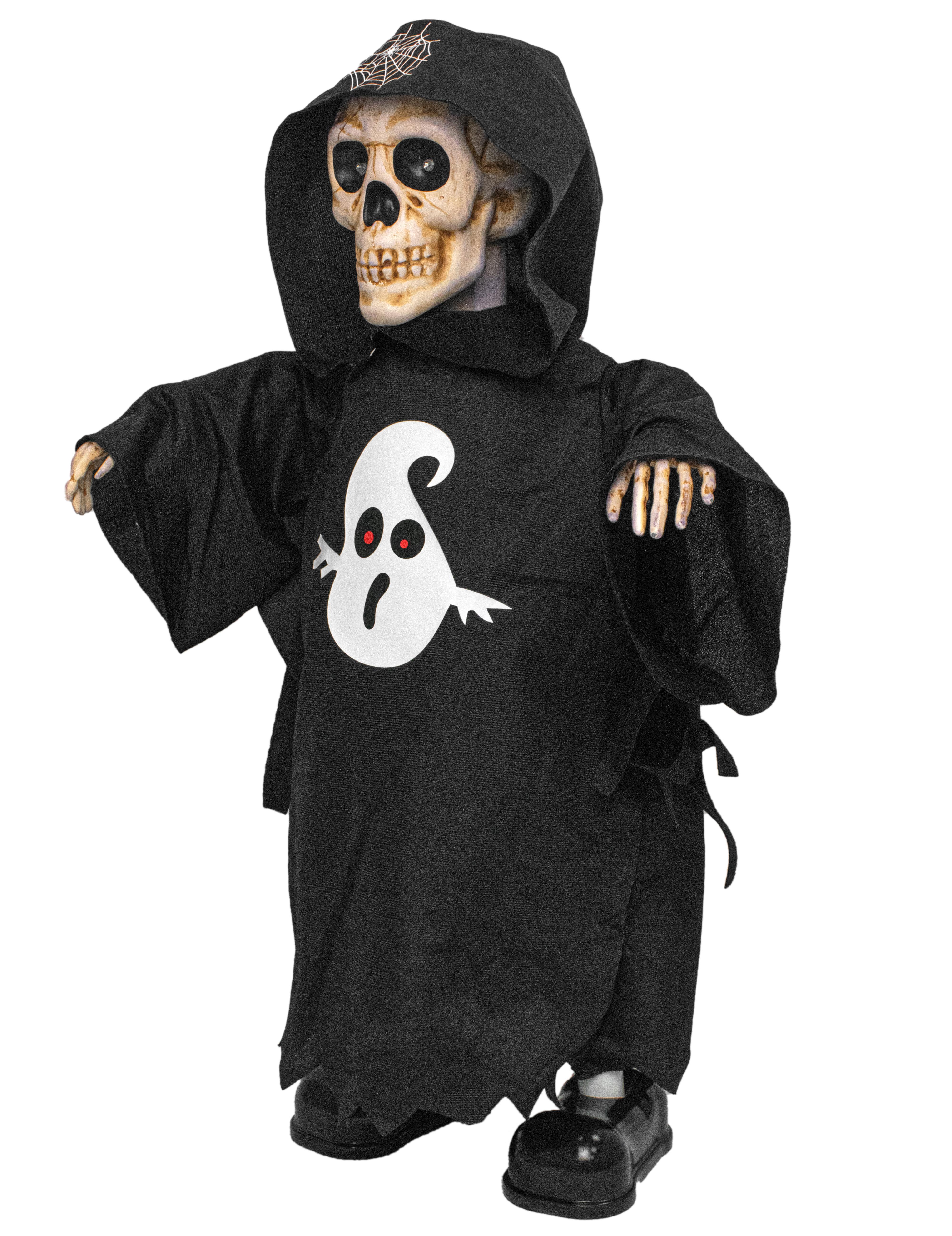 Customized Novelty Gifts Plush Figure Toys Halloween Electric Plush Toys Black Clothes Dancing Horror Doll Toys